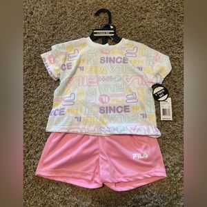 Fila shorts, tank and T-shirt